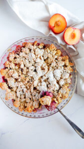 Crumble di Susine Senza Burro