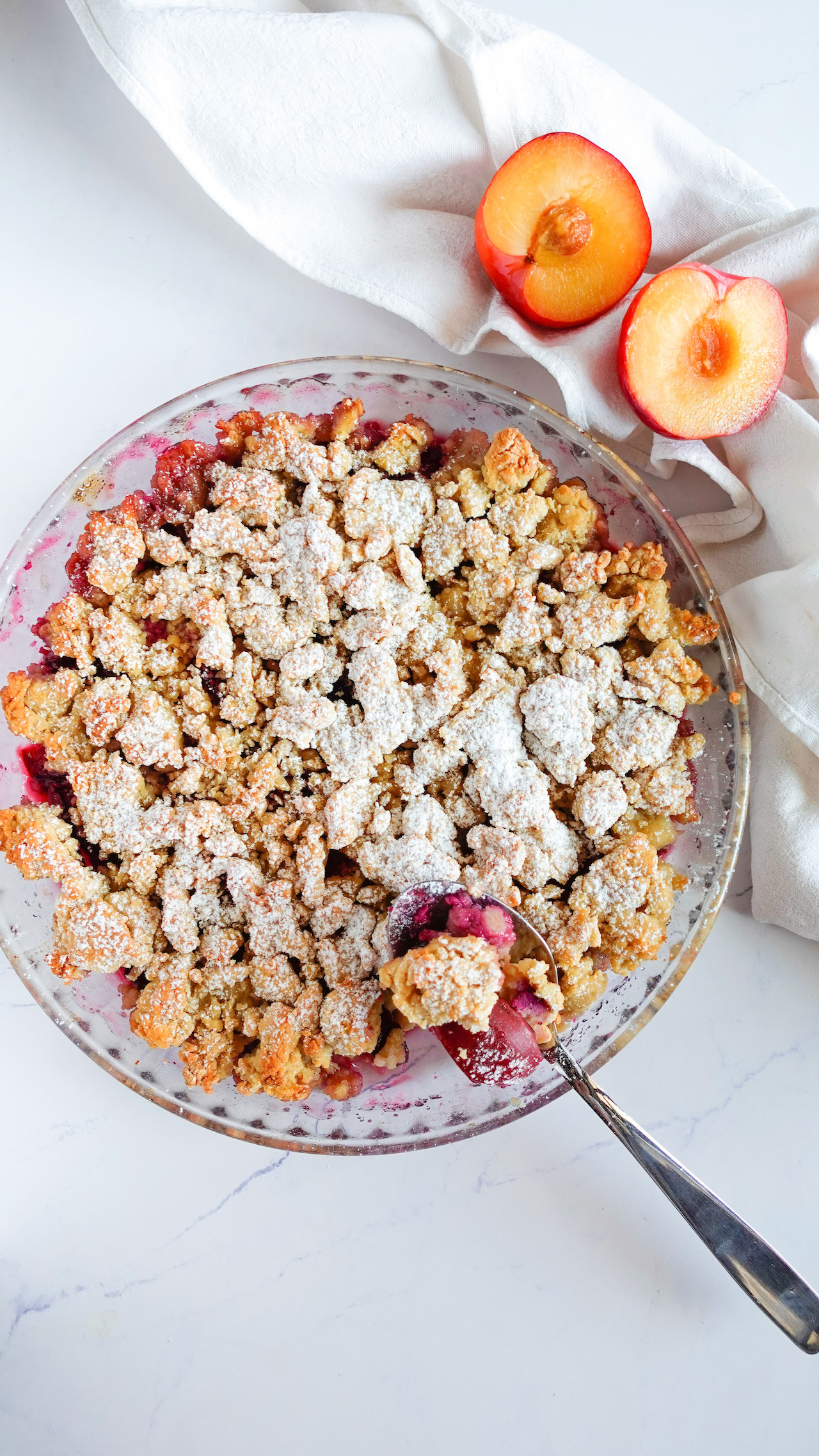 Crumble di Susine Senza Burro