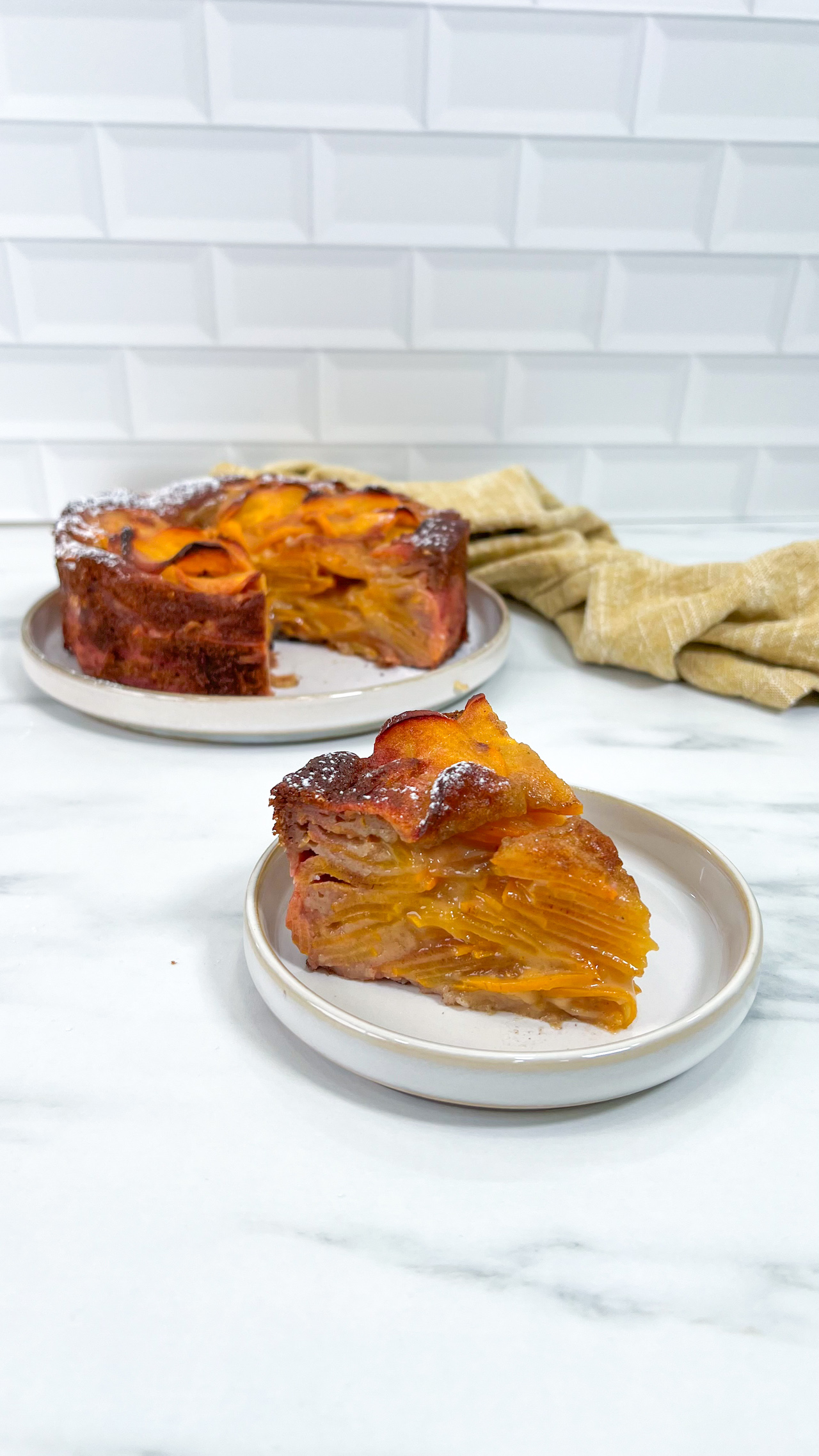 Torta Invisibile ai Cachi Senza Burro