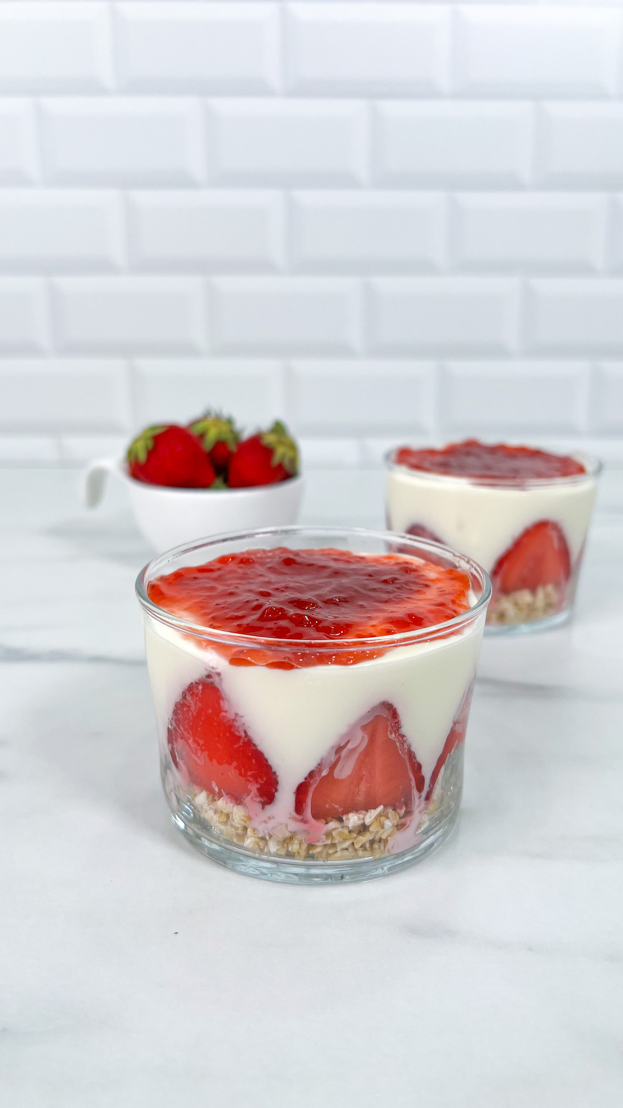 Cheesecake Light Fragole e Avena