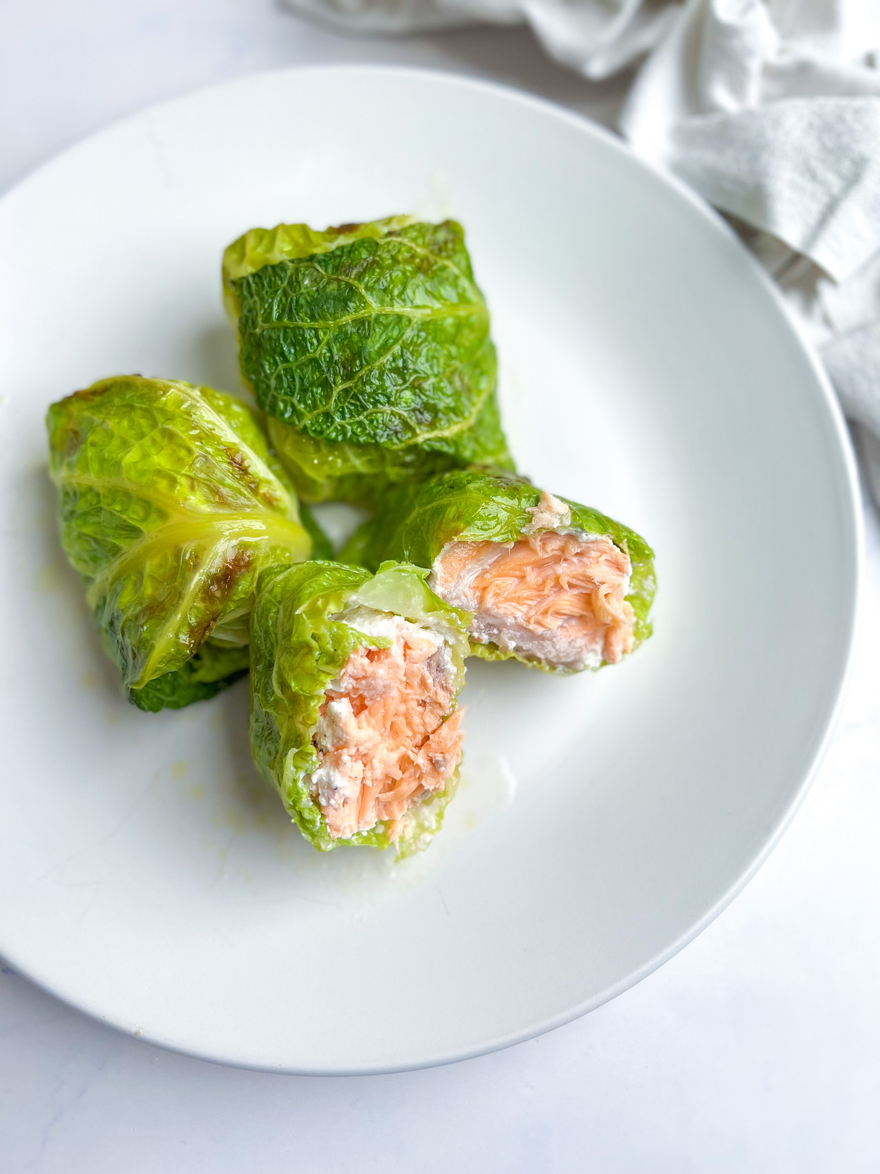 Involtini di Verza e Salmone