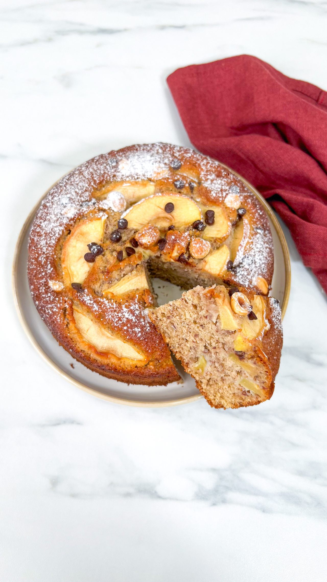 Torta Mele e Nocciole Senza Burro